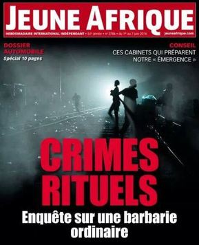 Francouzský magazín Jeune Afrique o rituální zločinnosti.