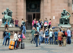 Studenti v německém Freiburgu.