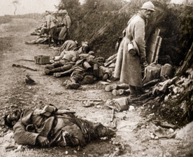 Strašlivé následky bitvy u Verdunu.