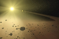 Většina asteroidů obíhá v Hlavním pásu mezi drahami Marsu a Jupiteru.