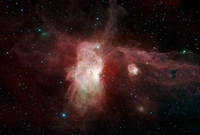 Zárodečné mračno v souhvězdí Orionu.