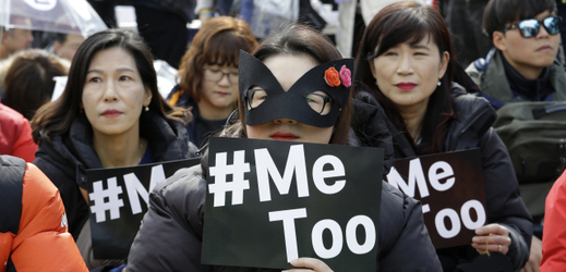 Loňská demonstrace hnutí #MeToo během Mezinárodního dne žen v Soulu.