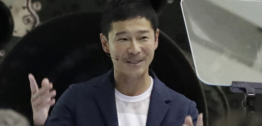 Japonský miliardář Jusaku Maezawa.